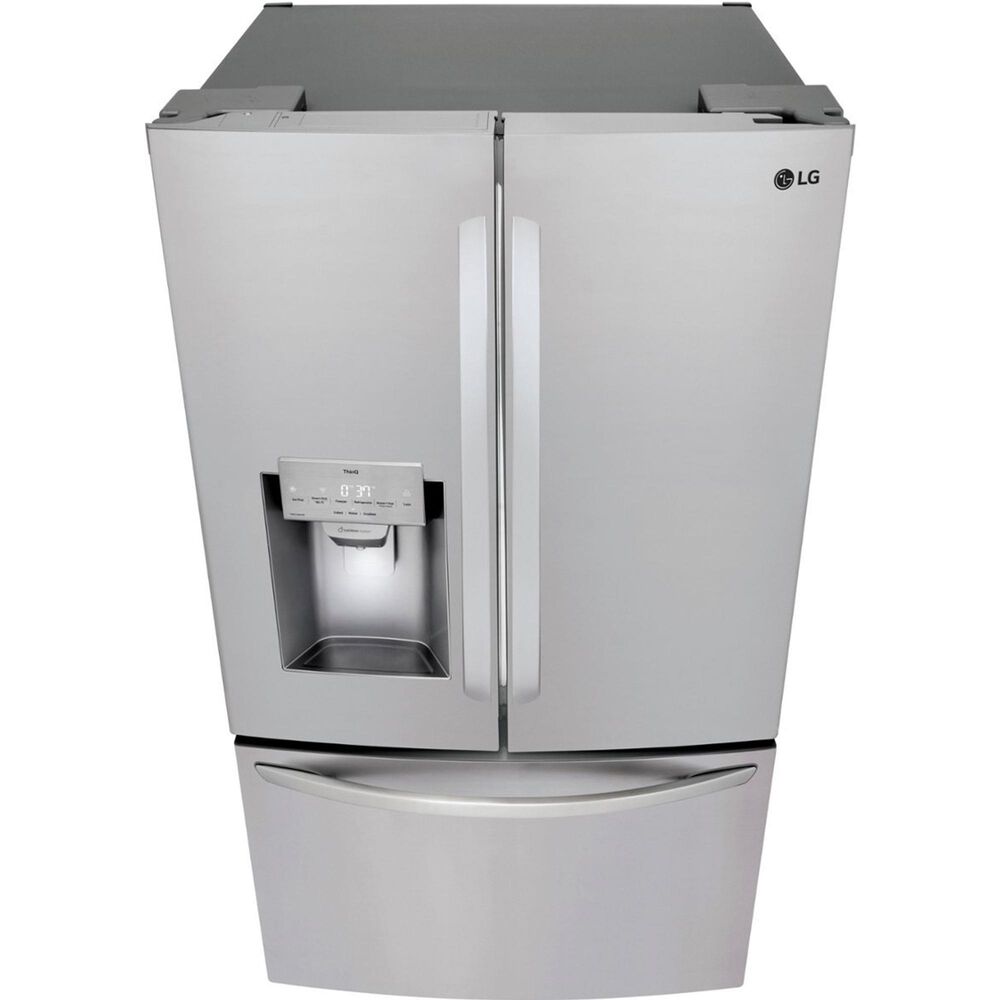 LG 28 cu.ft 3 Door French Door, Ice and Water, Printproof Stainless Steel, , large
