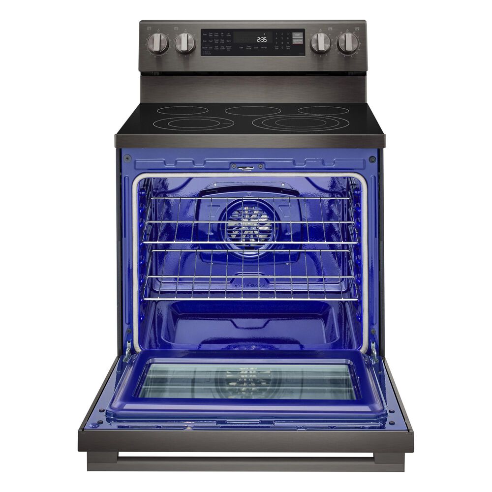 LG 6.3 Cu. Ft. Freestanding Electric Range in PrintProof Black Stainless Steel, , large