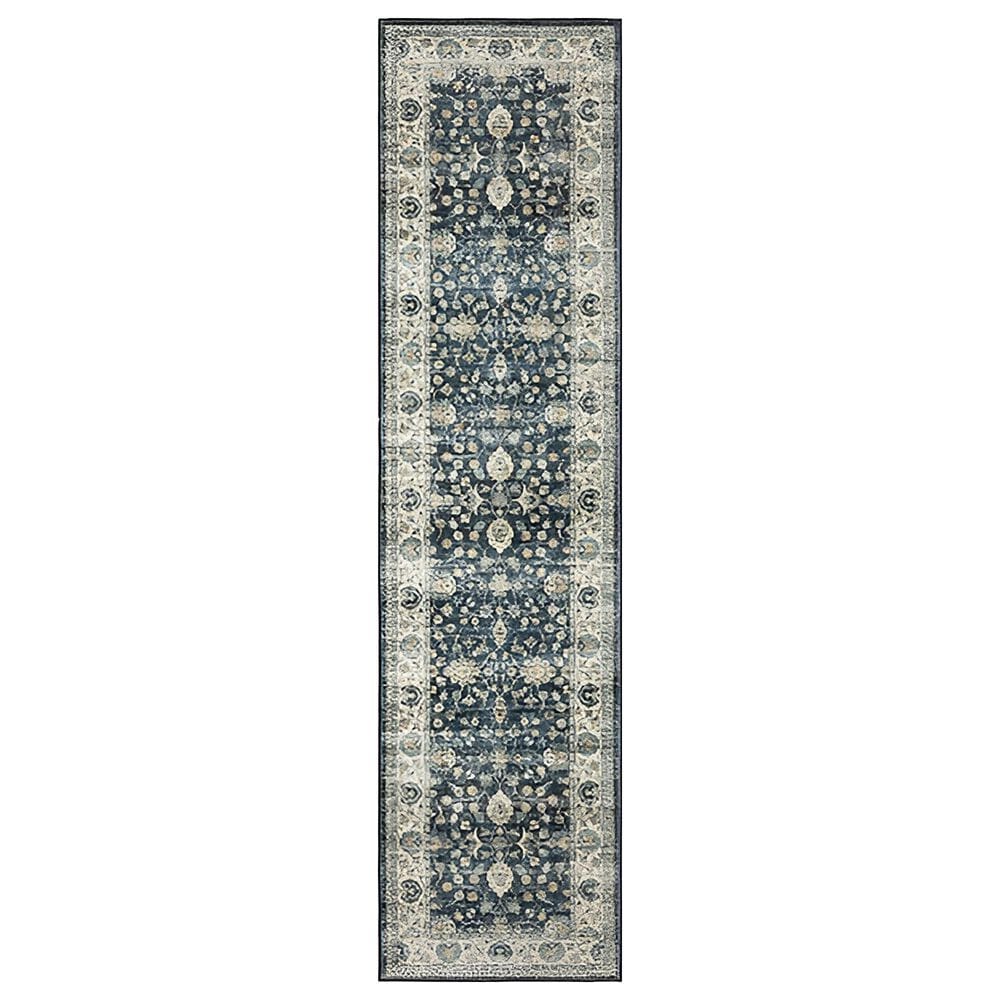 Oriental Weavers Sumter 2" x 8" Blue and Ivory Runner, , large
