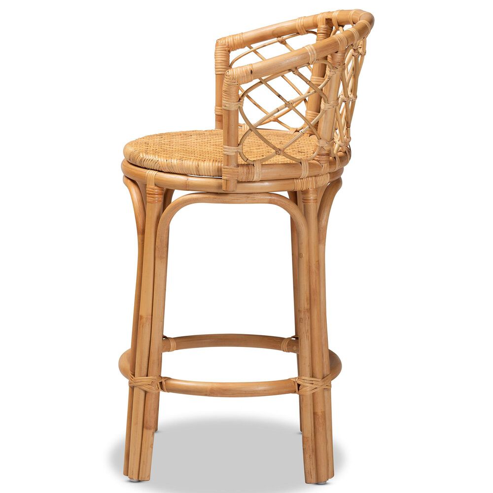 Baxton Studio Orchard Counter Stool in Natural Brown, , large