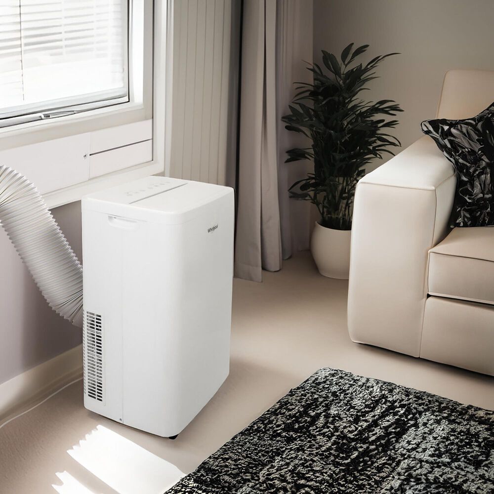 Whirlpool 14000 BTU Portable Air Conditioner in White, , large