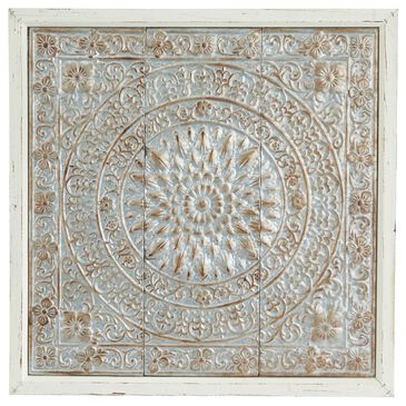 Maple and Jade 34" x 34" Wall Decor in Off White and Brown, , large
