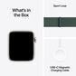 Apple Watch SE GPS 44mm Starlight Aluminum Case with Lake Green Sport Loop, , large