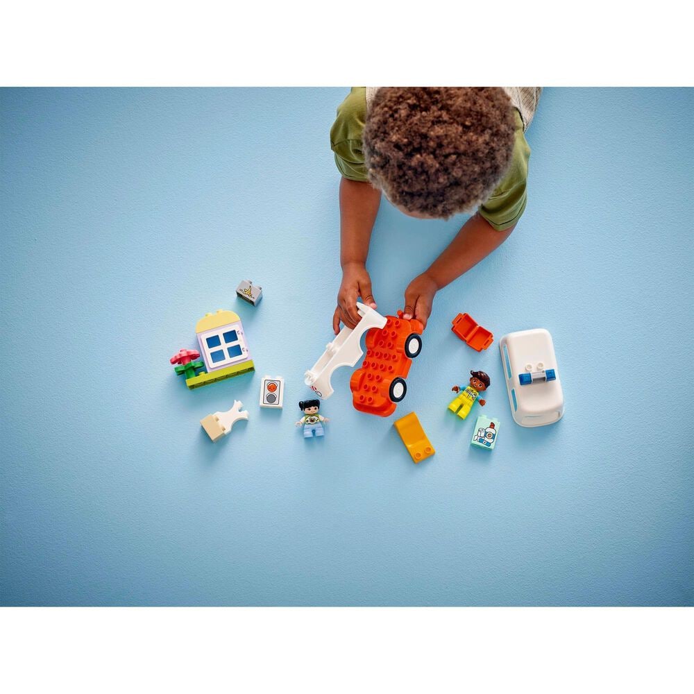LEGO Duplo Ambulance and Driver Building Set in Multicolor, , large