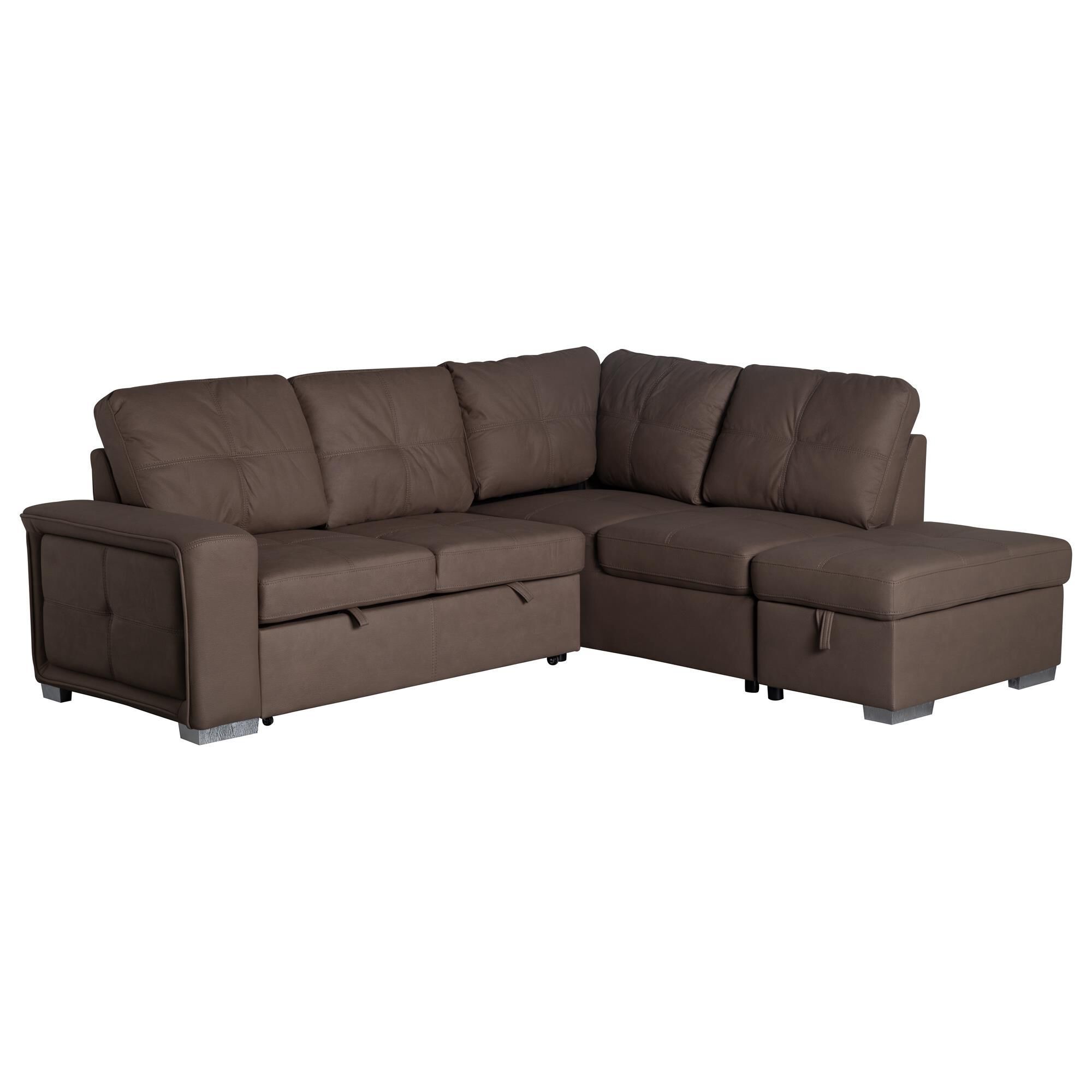 Bellini gray sectional with outlet sleeper