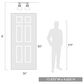 Golden Lighting Hines 2-Light Semi-Flush with Clear Glass in Chrome, , large