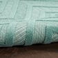 Nourison Versatile 6" x 9" Aqua and Teal Indoor/Outdoor Area Rug, , large
