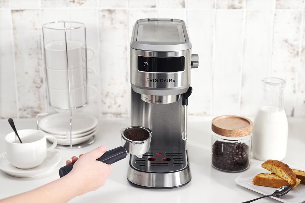 Frigidaire 34 Oz Steam Espresso Maker in Stainless Steel, , large