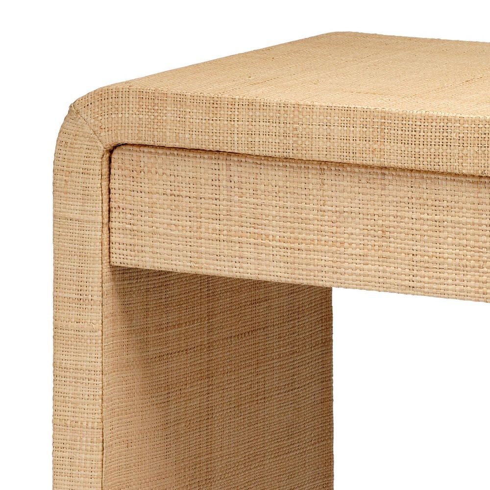 Splendor Living Hadley 2-Drawer Raffia Console Table in Natural, , large