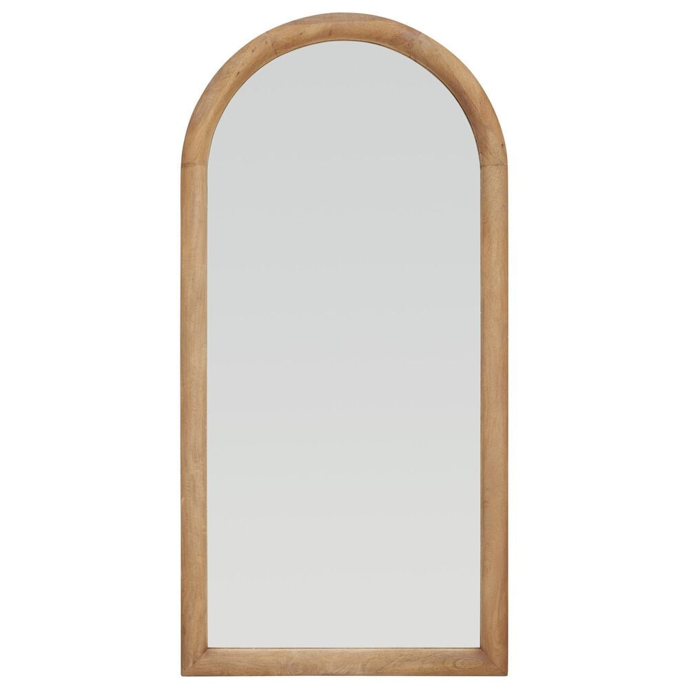 Ashley Dairville Floor Mirror in Light Brown, , large