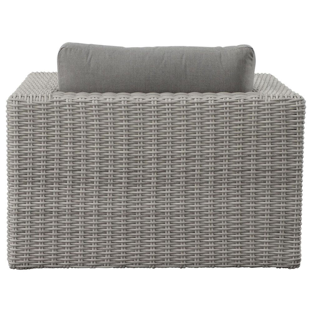 Steve Silver Co. Blakley Patio Swivel Chair in Dark Gray, , large