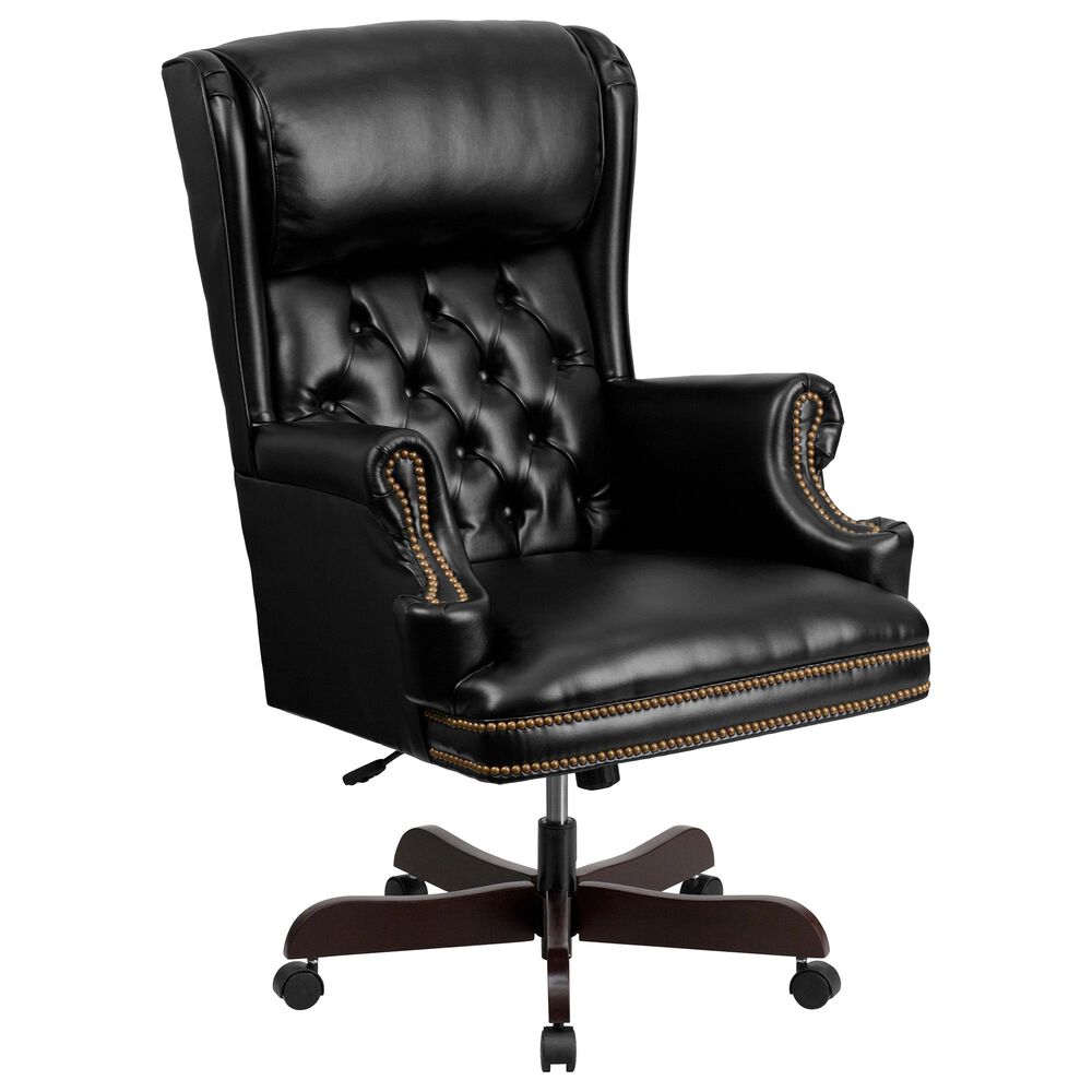 Flash Furniture Executive Swivel Chair in Black, , large