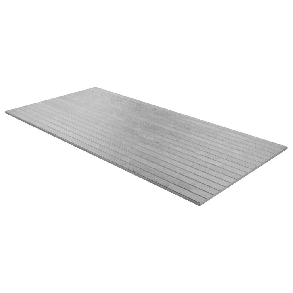 Soho Studio Leno Ribbon Ice Light Gray 24" x 48" Matte Porcelain Tile, , large