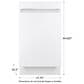 GE Profile 18" Built-In Dishwasher Energy Star in White, , large