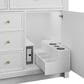 James Martin Bellshire 48" Single Bathroom Vanity in Bright White with 3 cm Parisien Bleu Silestone Top and Rectangular Sink, , large