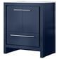 Lexora Home Lafarre 30" Single Bathroom Vanity in Navy Blue with 2 cm White Quartz Top and Rectangular Sink, , large