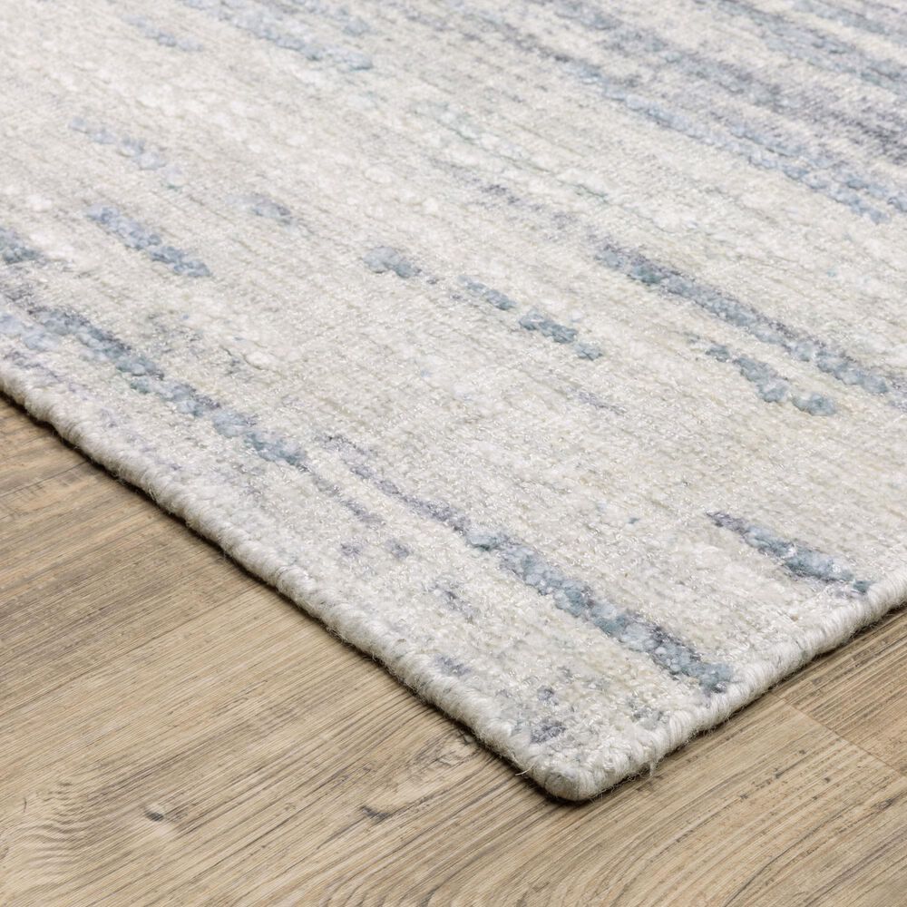 Oriental Weavers Clarke Ivory and Blue 2'6" x 10'Runner, , large