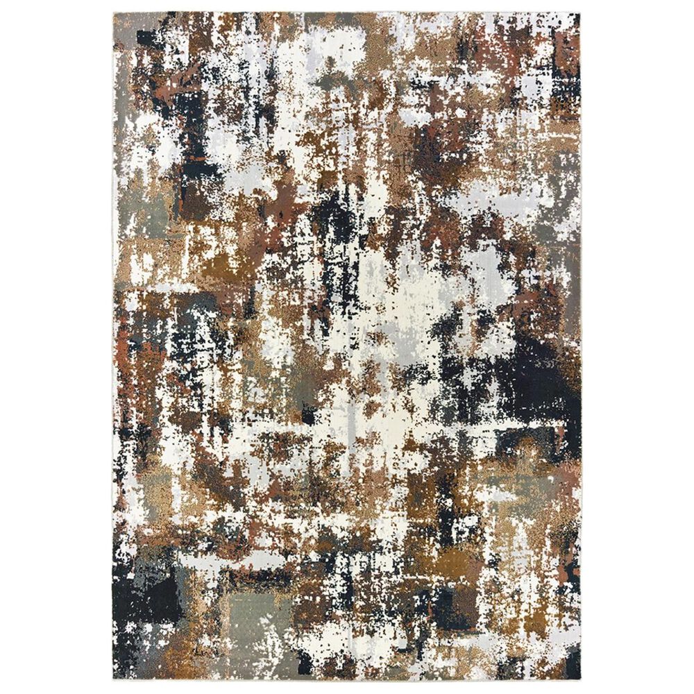 Oriental Weavers Bowen 4928X 7"10" x 10"10" Grey Area Rug, , large