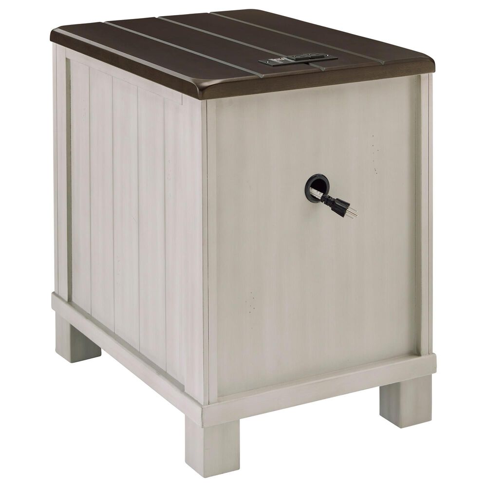 Ashley Darborn 3-Piece Occasional Table Set in Light Gray and Brown Cherry, , large