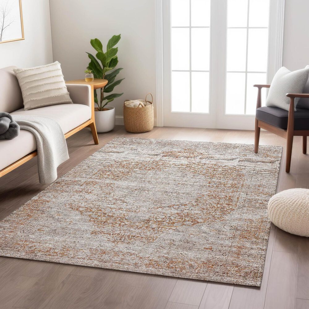 Dalyn Rug Company Karaj KJ8 10&#39; x 14&#39; Copper Indoor/Outdoor Area Rug, , large