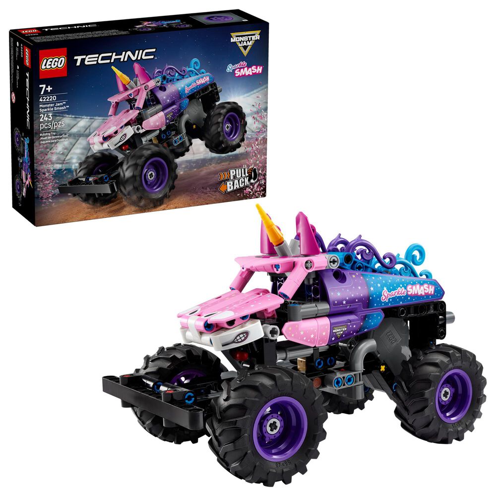 LEGO Technic Monster Jam Sparkle Smash Pull-Back Building Set, , large