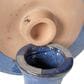 Alfresco Home Mayorca Patio Bird Bath in Snow Blue, , large