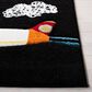 Safavieh Carousel Outer Space 8" x 10" Black and Ivory Kids  Area Rug, , large