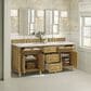 James Martin Vanities Lorelai 72" Double Vanity in Light Natural Oak with 3 cm Ethereal Noctis Quartz Top, , large