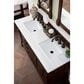 James Martin Vanities Brookfield 60" Double Bathroom Vanity in Burnished Mahogany with 3 cm Arctic Fall Solid Surface Top and Rectangle Sink, , large