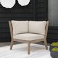 Linon Home Decor Teagon Patio Corner Chair in Beige, , large