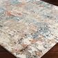 Surya Pune Deep Teal, Sky Blue, Light Beige, Tan, Dark Brown and Burnt Orange 6"7" x 9"6" Area Rug, , large