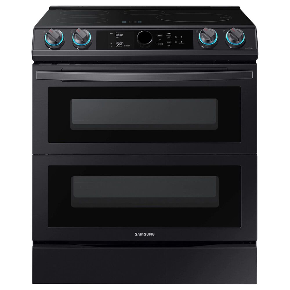 Samsung 6.3 Cu. Ft. Slide-In Dual Door Induction Range with Flex Duo, Smart Dial and Air Fry in Black Stainless Steel, , large