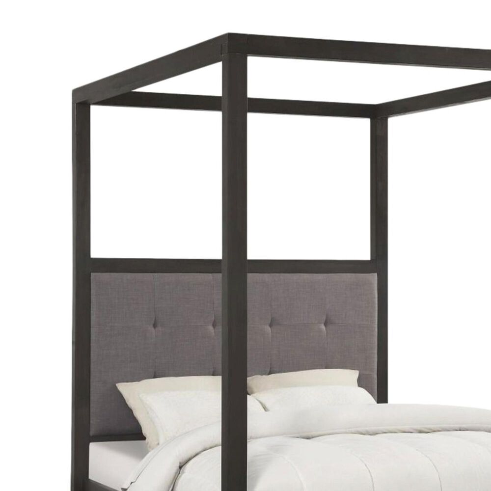 Urban Home Oxford Queen Canopy Bed in Oxford Gray, , large