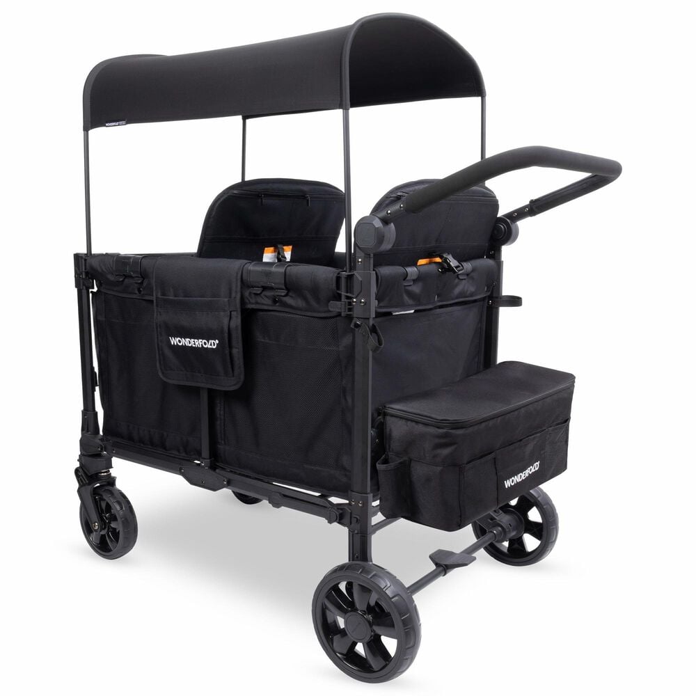 Wonderfold Elite Pro 4-Seater Stroller Wagon in Jet Black, , large