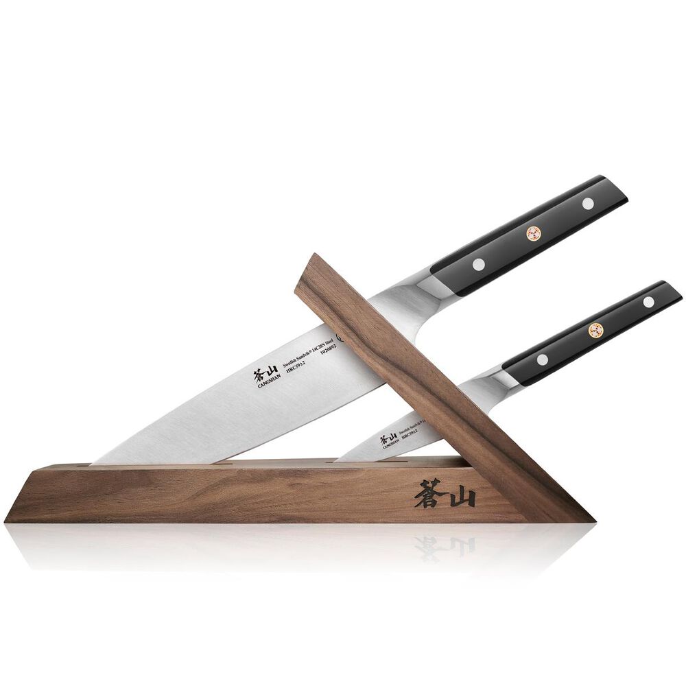 Cangshan TC Series Swedish Steel Forged 3-Piece Knife Block Set Walnut, , large