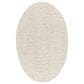 Surya Azalea 6" x 9" Oval Light Beige, Black and Gray Area Rug, , large