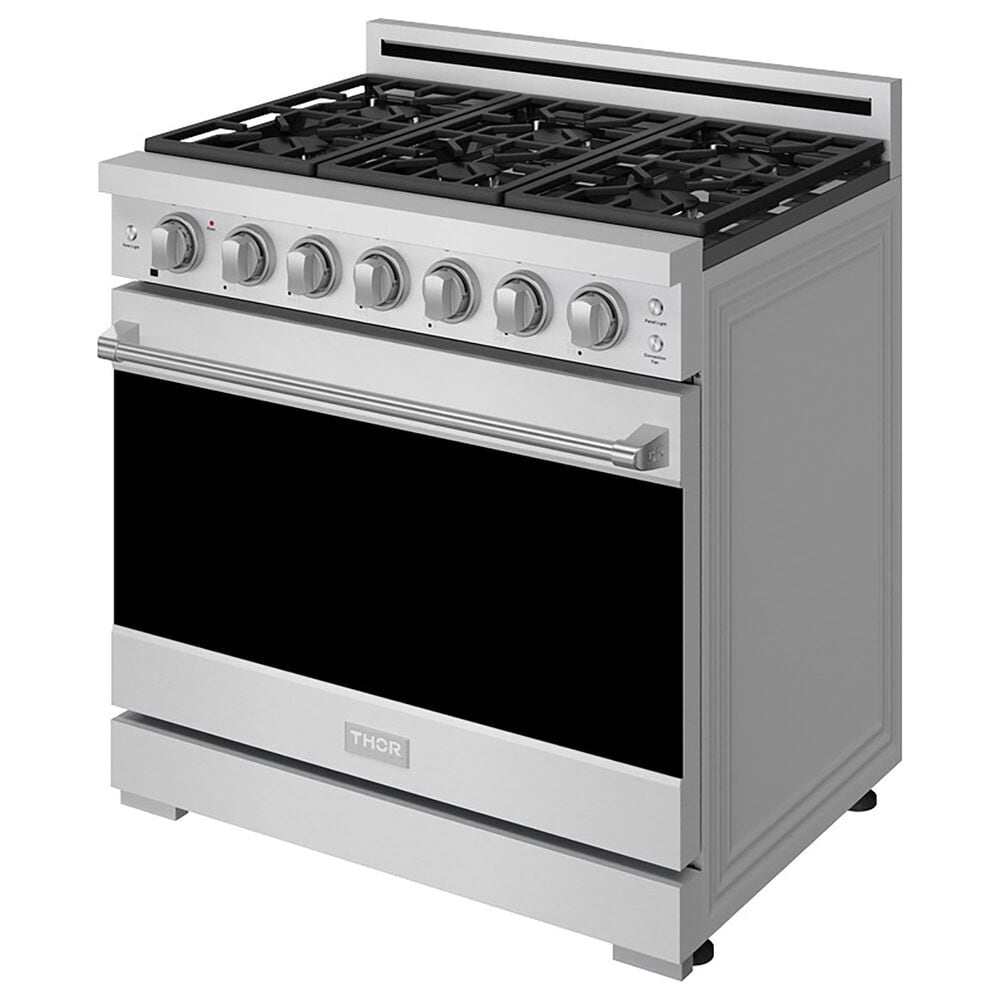 Thor Kitchen Gordon Ramsay Series 36" Professional Liquid Propane Range in Stainless Steel, , large
