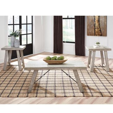 Signature Design by Ashley Carynhurst Occasional Table Set in Whitewash - Set of 3, , large