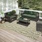 Dalyn Rug Company Sedona Southwestern 3" x 5" Moss Indoor/Outdoor Area Performance Rug, , large