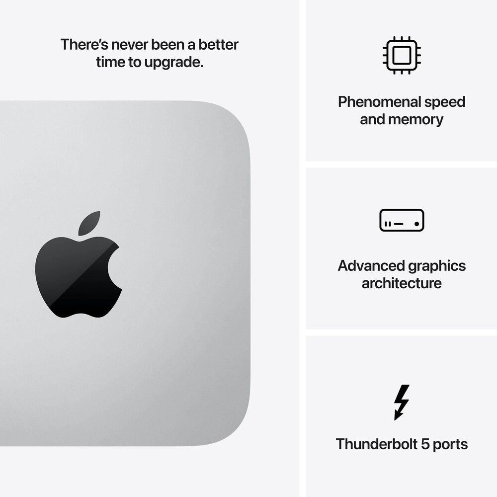 Apple Mac Studio Mini Desktop - Apple M3 Ultra chip 28-Core CPU - 96GB RAM - 60-Core GPU - 1TB SSD with 3-Year AppleCare+, , large