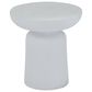 Maple and Jade Outdoor End Table in White, , large
