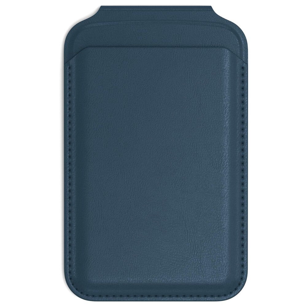 Satechi Vegan Leather Magnetic Wallet Stand in Dark Blue, , large