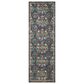 Rifle Paper Co Crafted by Cloth and Company Courtyard 2" x 5" Seville Charcoal Runner, , large