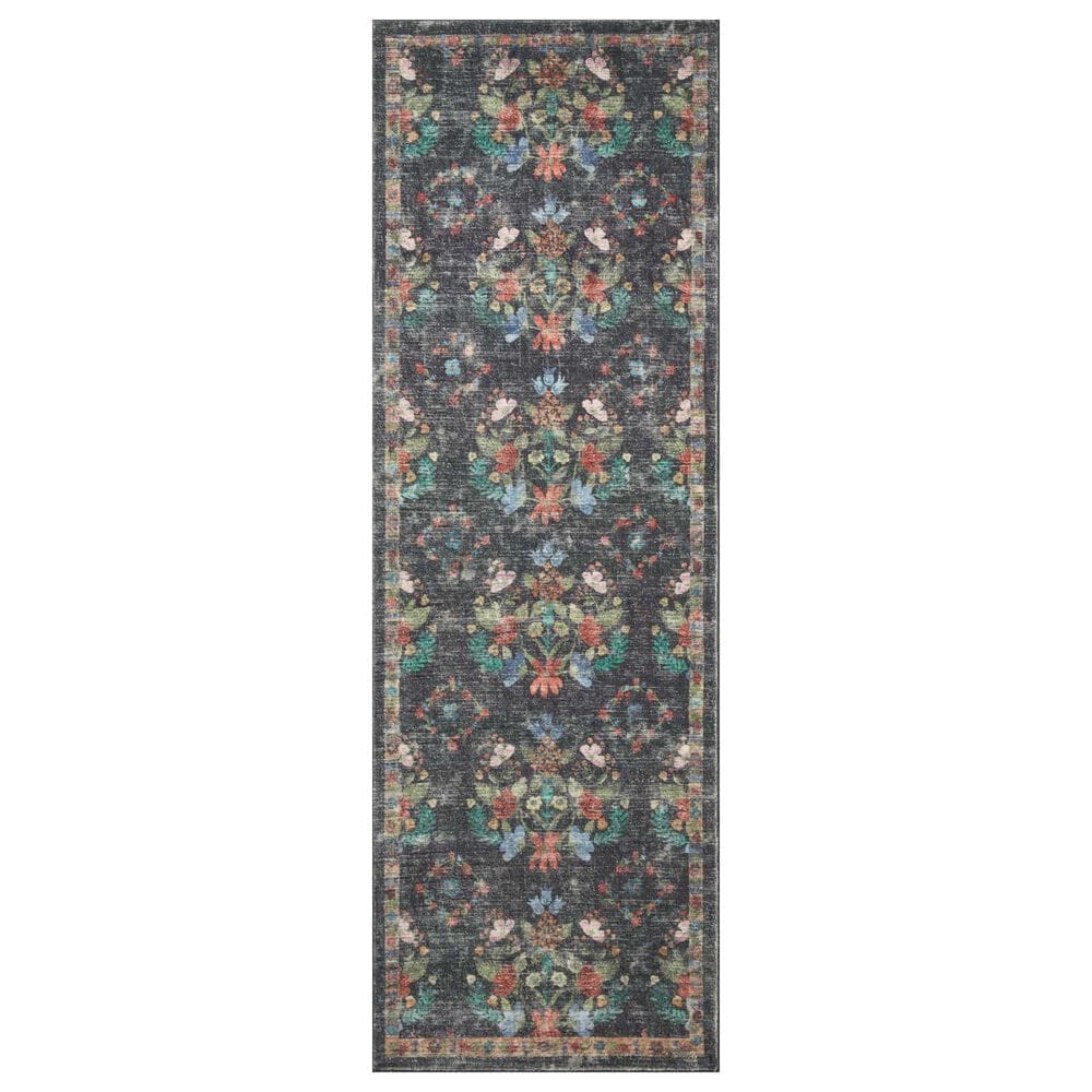 Rifle Paper Co Crafted by Cloth and Company Courtyard 2" x 5" Seville Charcoal Runner, , large
