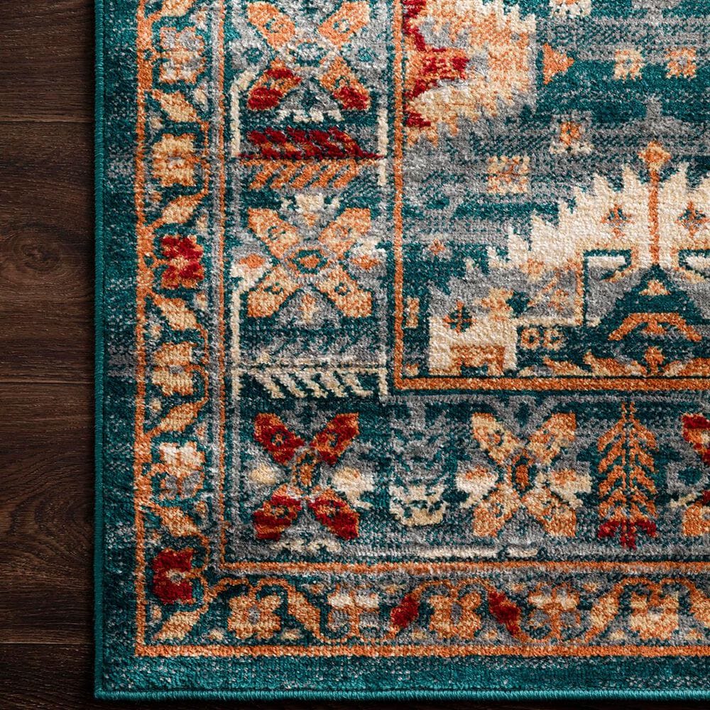 Loloi II Isadora ISA-06 4&#39; x 6&#39; Lagoon Area Rug, , large