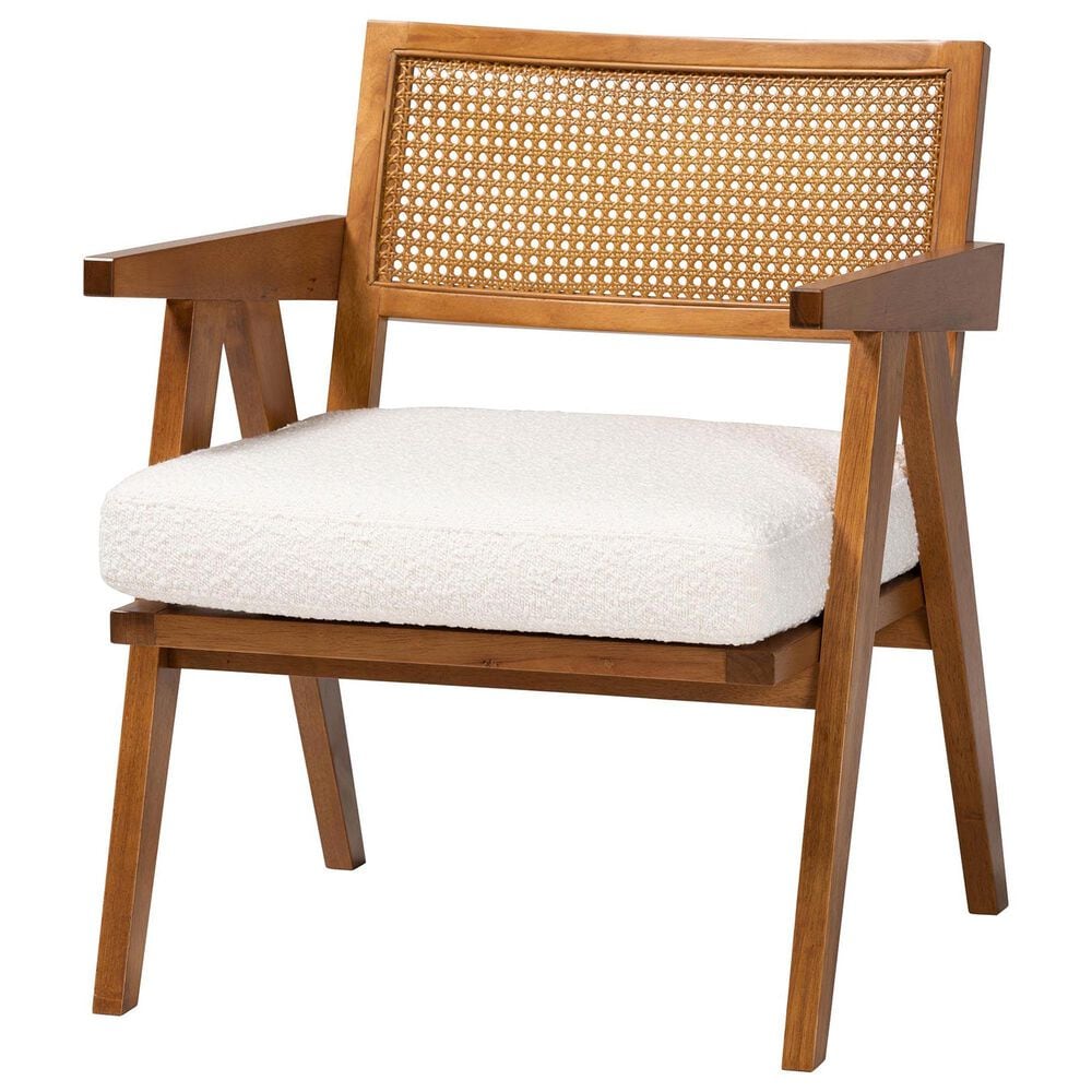 Baxton Studio Jetsam Arm Chair in Cream, , large
