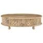 Linon Home Decor Inora Oval Coffee Table in Natural, , large
