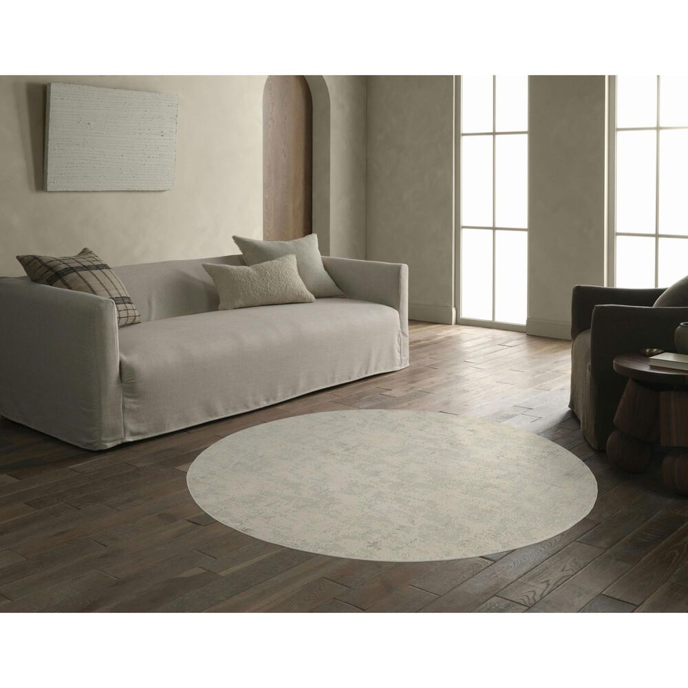 Jaipur Cirque Arvo Pumice Stone and Light Gray 5&#39;11&quot; Round Area Rug, , large