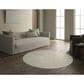 Jaipur Cirque Arvo Pumice Stone and Light Gray 5"11" Round Area Rug, , large