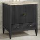 James Martin Myrrin 30" Single Bathroom Vanity in Carbon Oak with 3 cm Tajnar Eclos Top and Rectangular Sink, , large